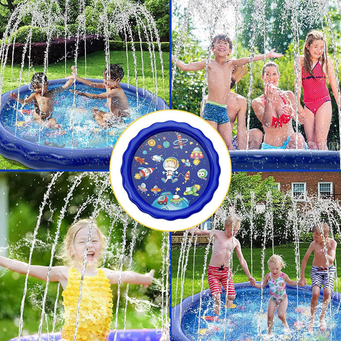 futurecitytrading Sprinkler For Kids Large 68'' In Water Mat, Sprinkler